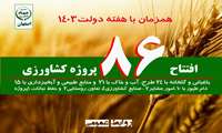 بهره‌برداری از 86 طرح بخش کشاورزی همزمان با هفته دولت در اصفهان